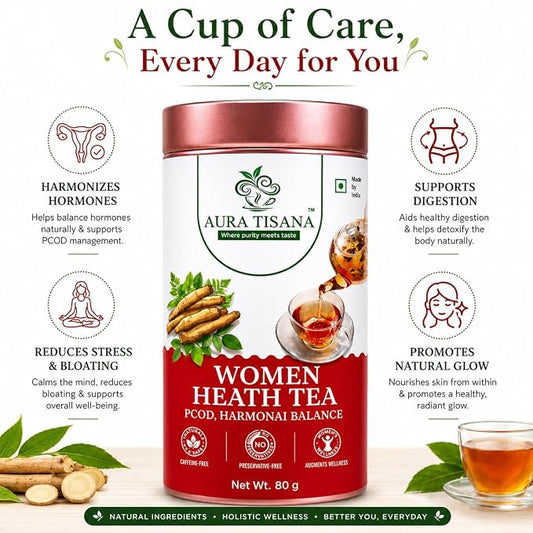 Aura Tisana Women's PCOD Herbal Tea