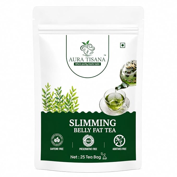 Aura Tisana Slimming Belly Fat Loose Tea | Herbal Detox Blend