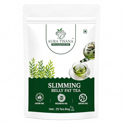 Aura Tisana Slimming Belly Fat Loose Tea | Herbal Detox Blend