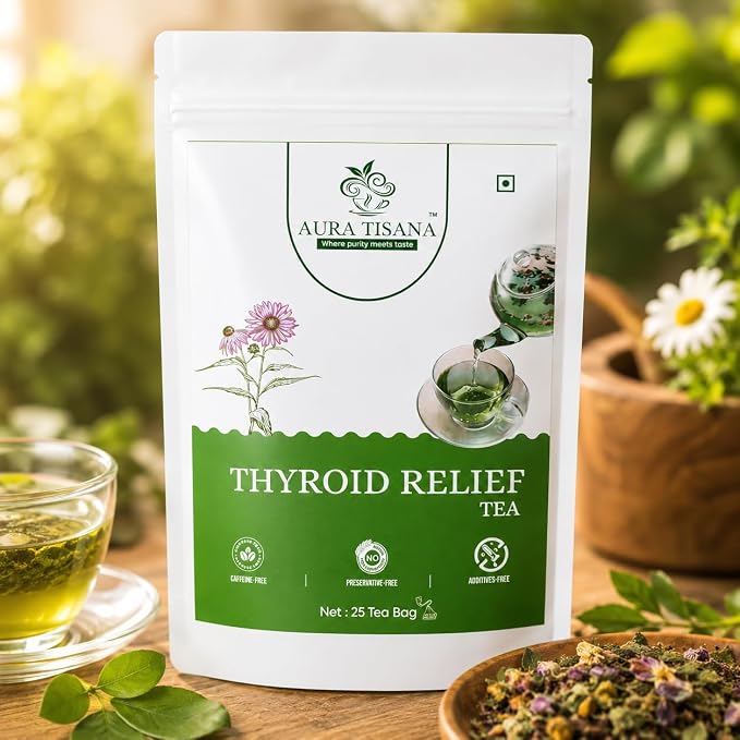 Aura Tisana Thyroid Support Tea | Herbal Loose Tea | 80g