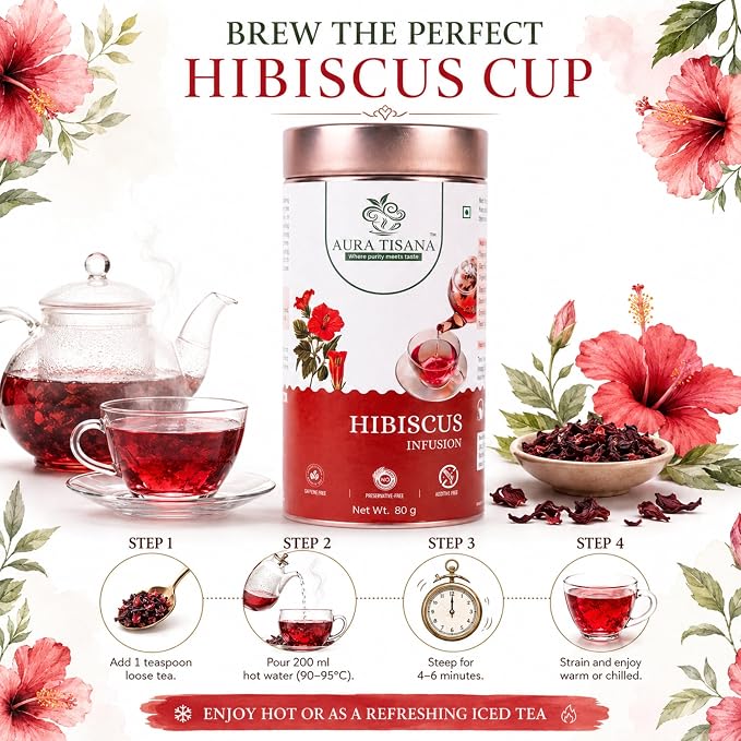Aura Tisana Butterfly Pea Tea | Herbal Loose Tea | 80g