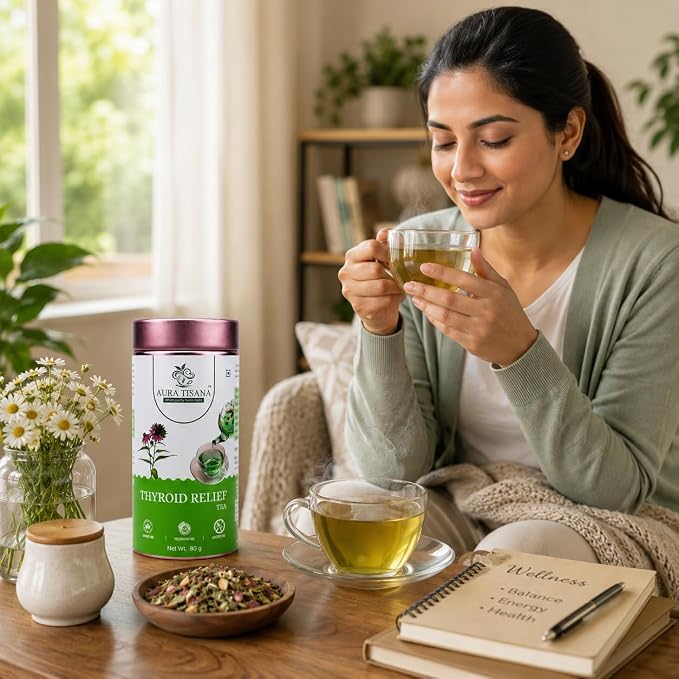 Aura Tisana Thyroid Support Tea | Herbal Loose Tea | 80g