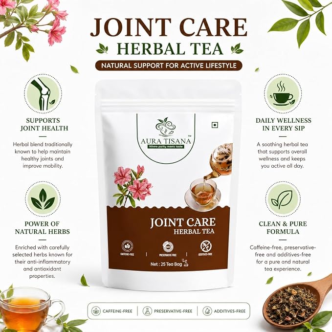 Aura Tisana Joint Care Tea | Herbal Loose Tea | 80g