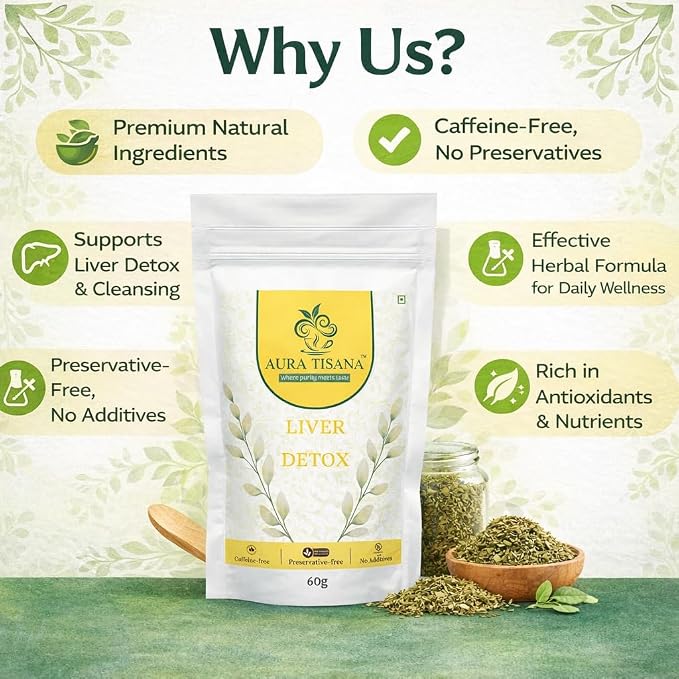 Aura Tisana Liver Detox Tea | Herbal Loose Tea | 80g