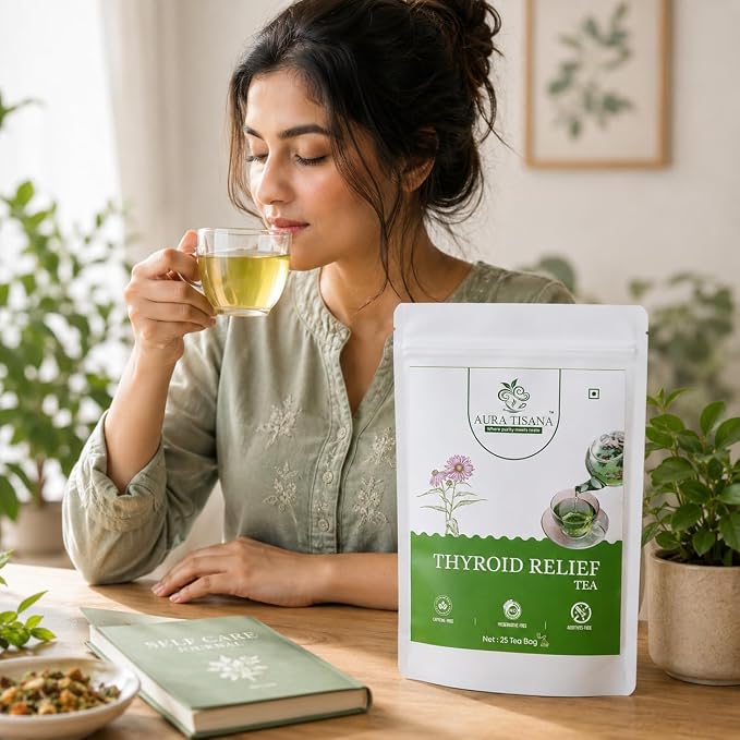 Aura Tisana Thyroid Support Tea | Herbal Loose Tea | 80g